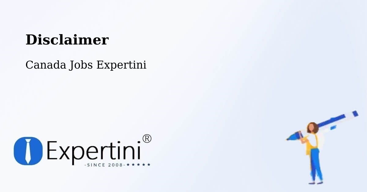 Disclaimer – Barrhead - Canada Jobs Expertini